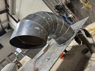 Custom fabricated exhaust component — Steampunk Fabrication